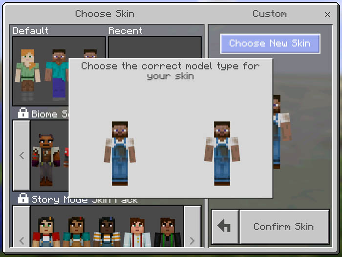 CUSTOM SKINS in Minecraft Pocket Edition 1.2 UPDATE!!! 