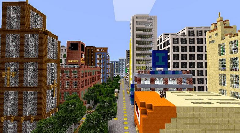 minecraft pe city map download