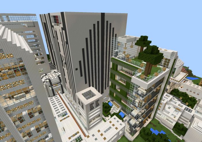 minecraft modern city pe