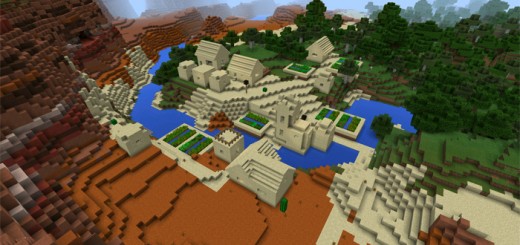 1307477: Sand Village in Three Different Biomes