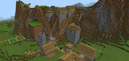 -1285793296: Mountain Village At Spawn
