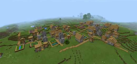 -1385905961: Triple Village At Spawn