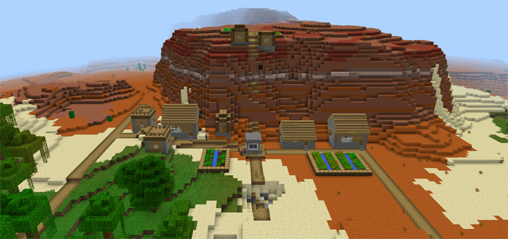 minecraft mesa village
