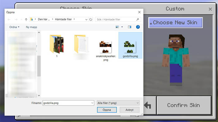 How to Find and Upload a Custom Skin in Minecraft Windows 10