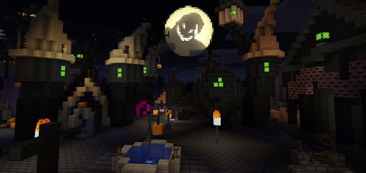 spooky village minecraft