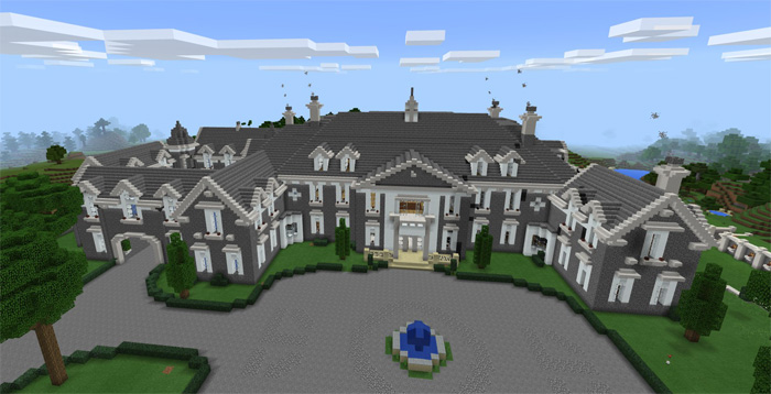 minecraft pe mansion