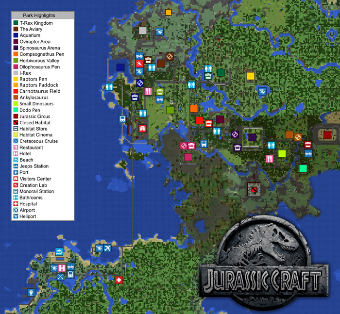 Minecraft Jurassic Park Map 1.5 2