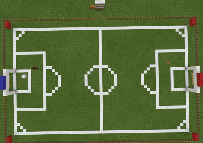 Карта Soccer Game для Minecraft PE 