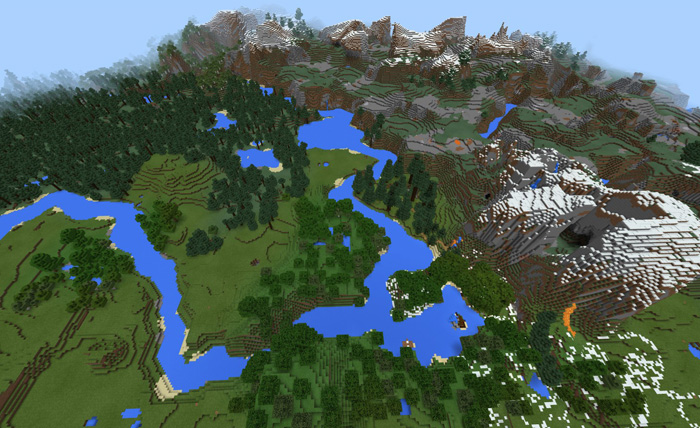 Карта Nature Border для Minecraft PE