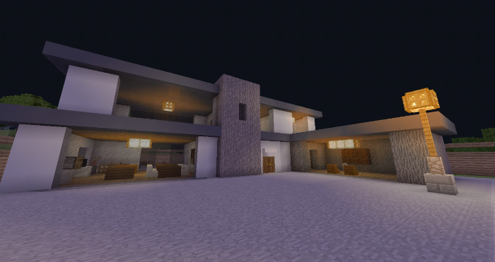 Modern House (Beta Only) | Minecraft PE Maps