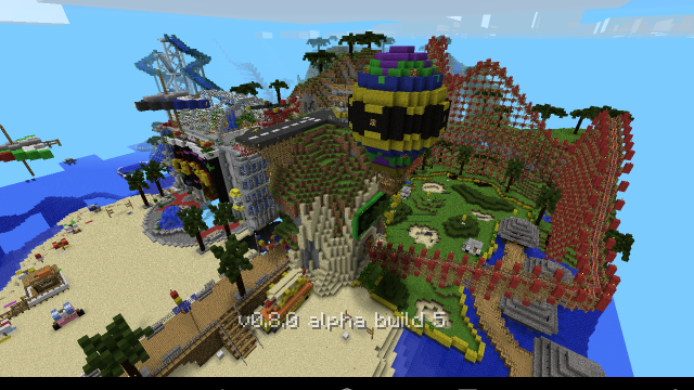 Ollan Island Roller Coaster Minecraft Pe Maps