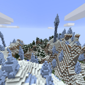 1402364920: Ice Spikes Biome | Minecraft PE Seeds