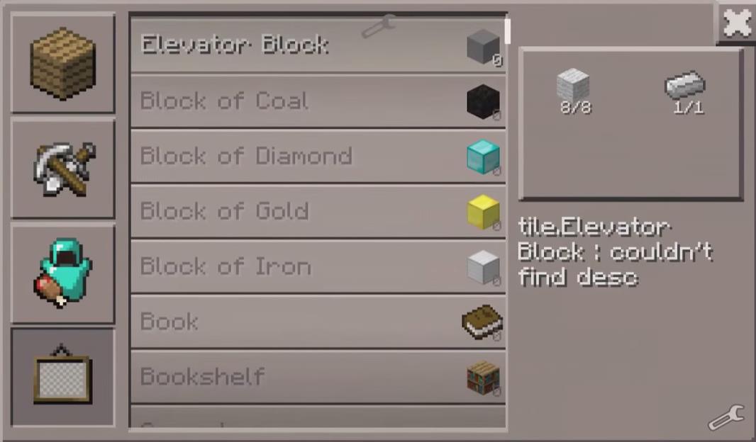 Elevator Block Mod Minecraft Pe Mods Addons