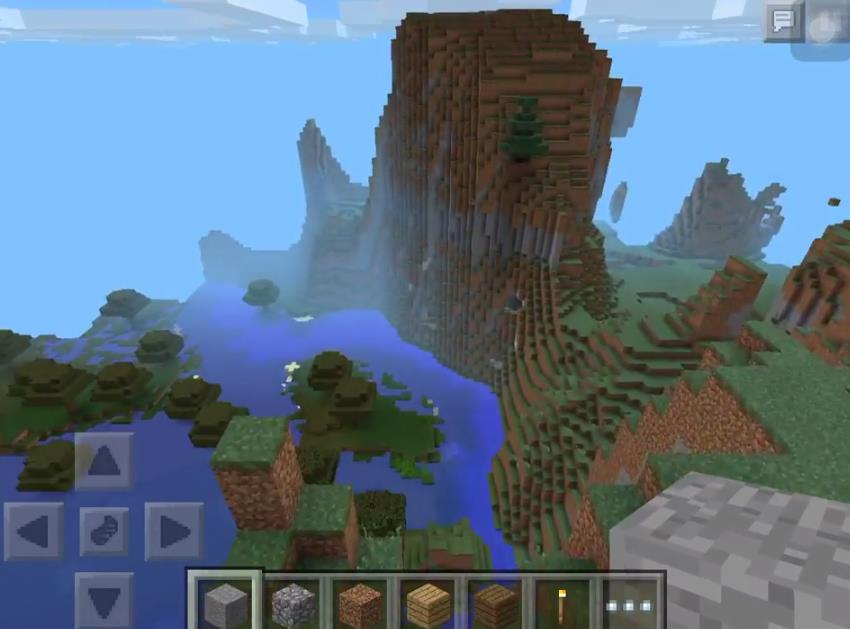 sidje: Extreme Mountains Touching the Clouds | Minecraft PE Seeds