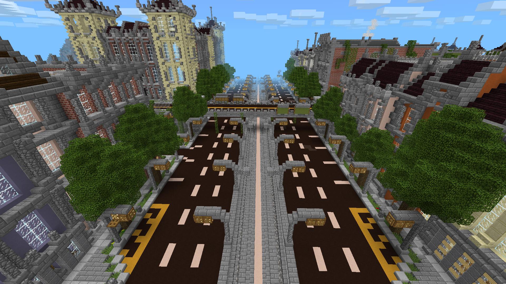 destroyed minecraft city map