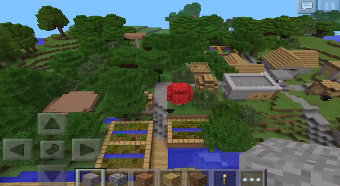 Celebrate Roofed Forest Village Extreme Hills Minecraft Pe Seeds