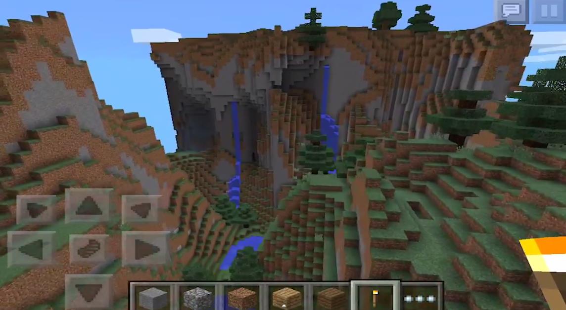 1203101925 Extreme Hills Biome & Mesa Spikes Biome  Minecraft PE Seeds