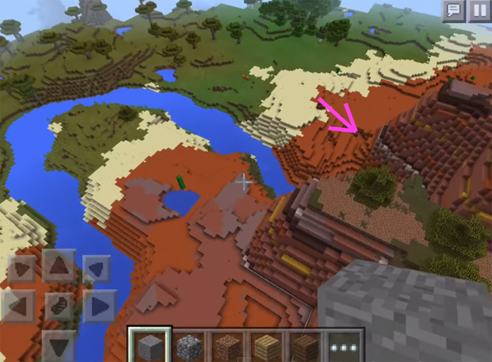 Yi Fan Two Dungeons In A Mesa Biome Minecraft Pe Seeds