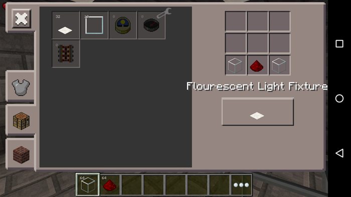 Fluorescent Light Fixtures | Minecraft PE Mods & Addons