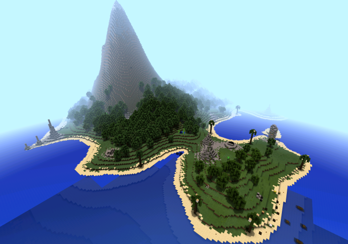 minecraft windows 10 survival island seed