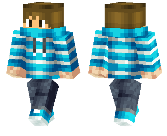 Blue And White Stripes Minecraft Pe Skins