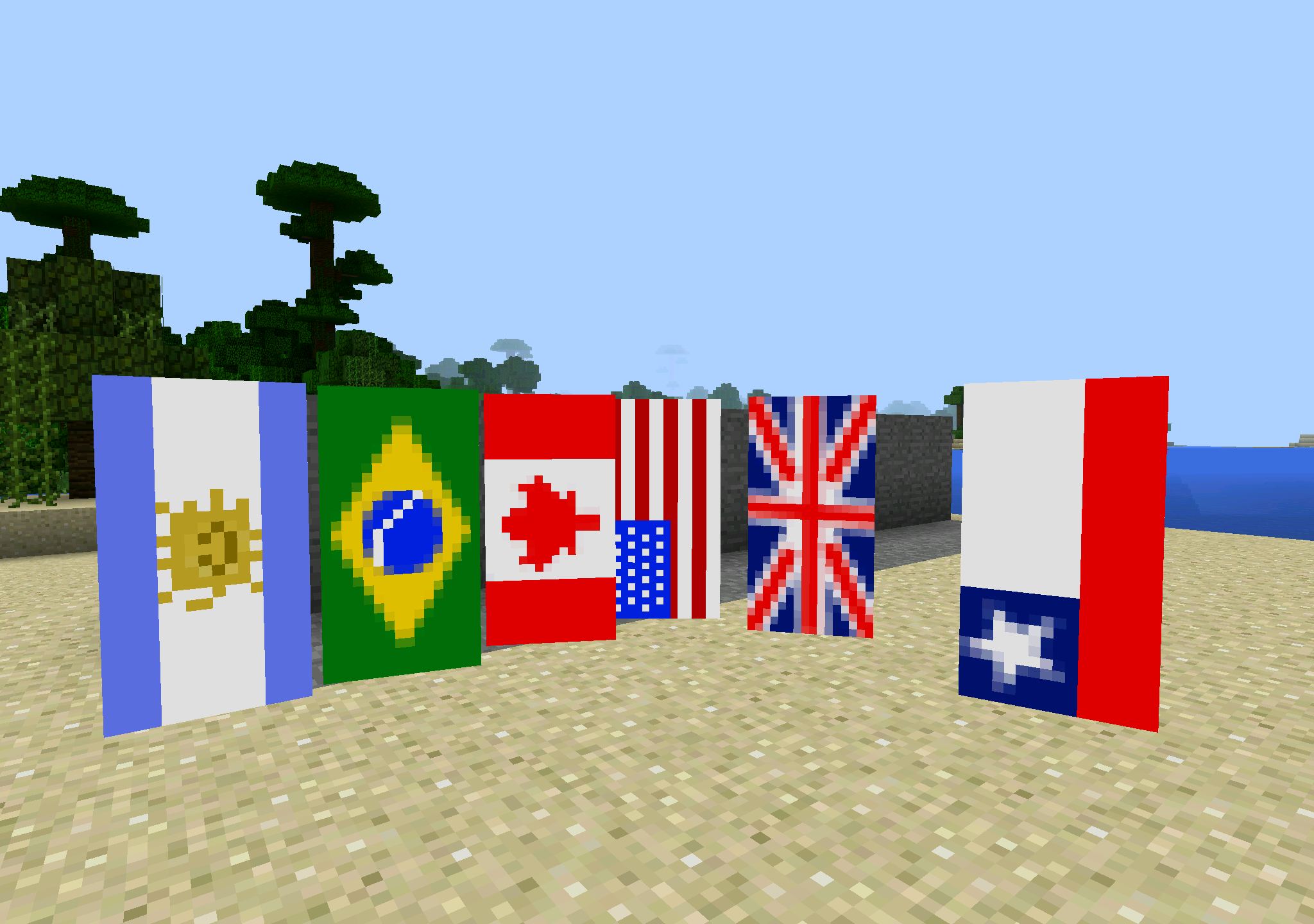 Minecraft Banner Country Flags.