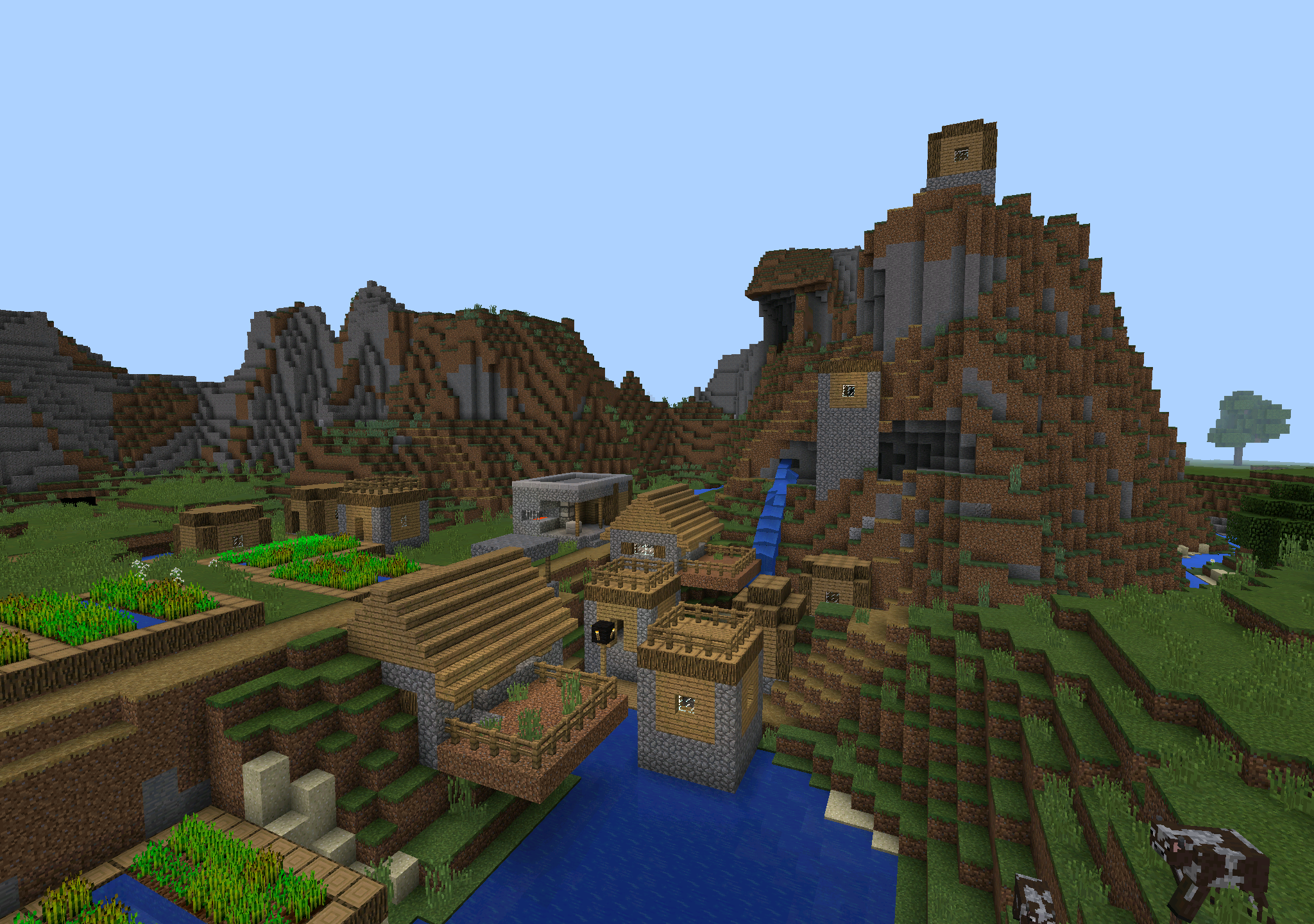Minecraft pe village. Деревня майнкрафт. СИД на самую большую деревню. СИДЫ на деревню. Minecraft деревня на воде.