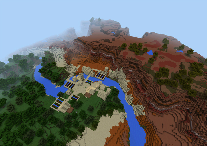 1307477 Sand Village in Three Different Biomes