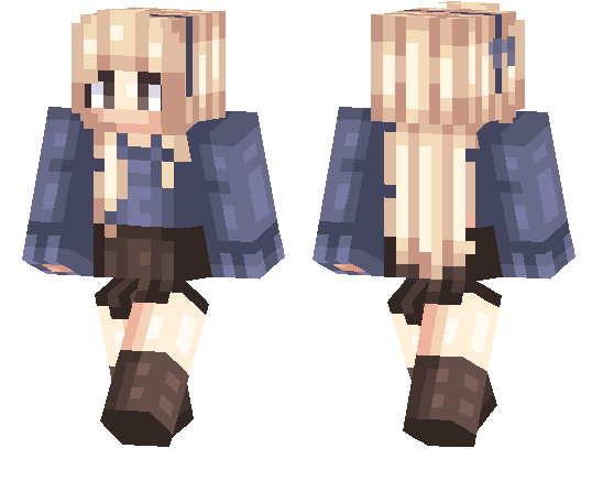 4. Minecraft Blonde Hair Girl Template - wide 5