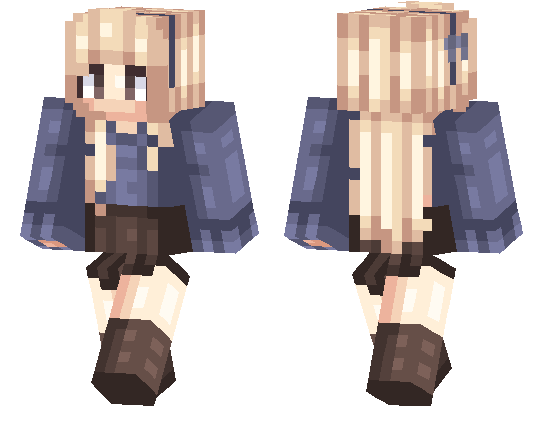 Minecraft Girl Skins With Fark Blonde Hair 