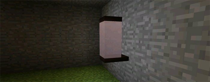 minecraft lantern on trap door