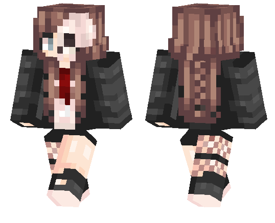 Skeleton Girl | Minecraft PE Skins