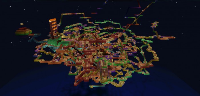 map minecraft pe roller coaster