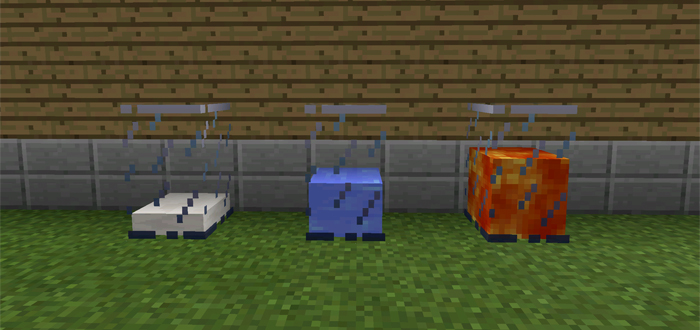 place fluid blocks from tank