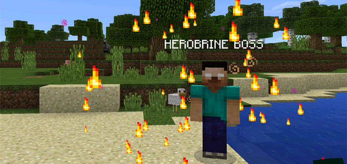 Herobrine Boss Pe Mod Minecraft Pe Mods Addons