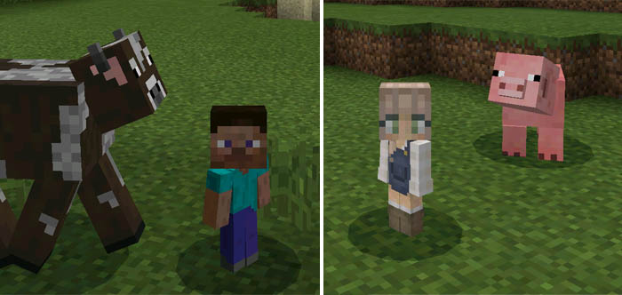 tiny player mod minecraft pe