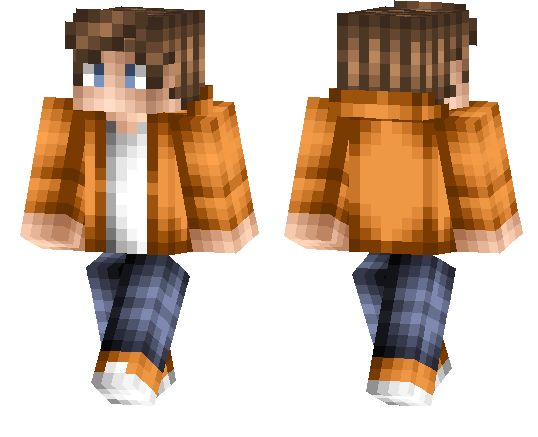 Mcpe skins. Скины оранж. Скины с волосами для мальчиков. Скины для МАЙНКРАФТА. Скины с челкой.