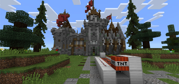 castle wars with tnt launcher minecraft