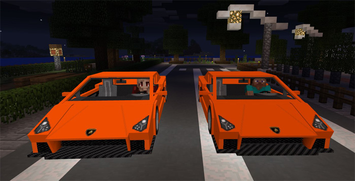 Sports Car: Lamborghini Add-on | Minecraft PE Mods & Addons