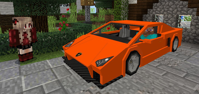 Sports Car Lamborghini Add On Minecraft Pe Mods Addons