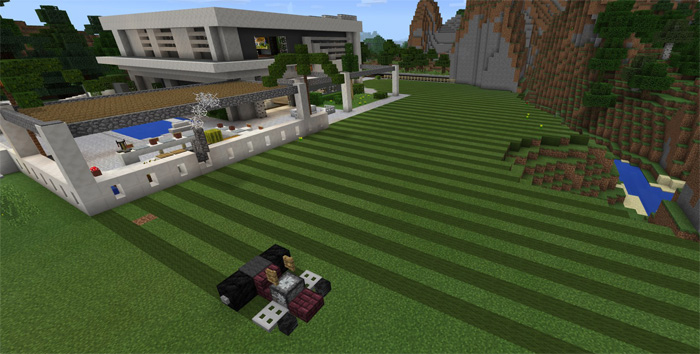 Modern Super Mansion Creation Minecraft Pe Maps