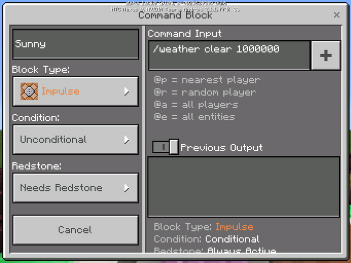 Command Block Tutorial Quick Redstone 1 0 5 Only Minecraft Pe Maps