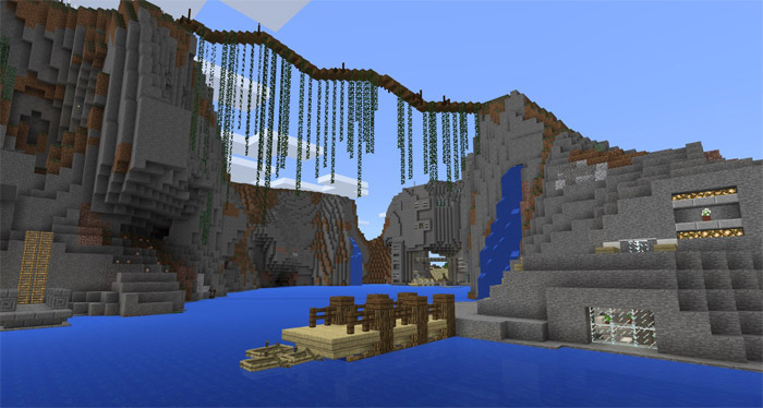 Epic Cliffs Base [Creation] | Minecraft PE Maps