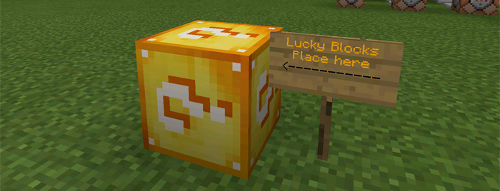 Lucky Blocks Demo Command Blocks Redstone Minecraft Pe Maps
