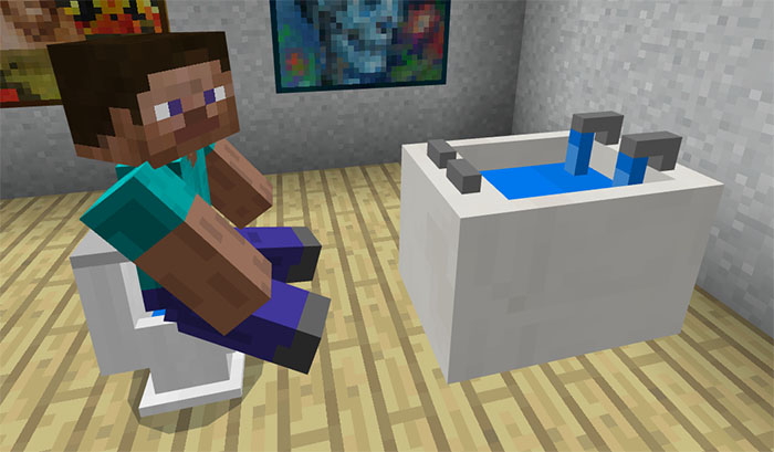 Mine Furniture Addon Minecraft Pe Mods Addons