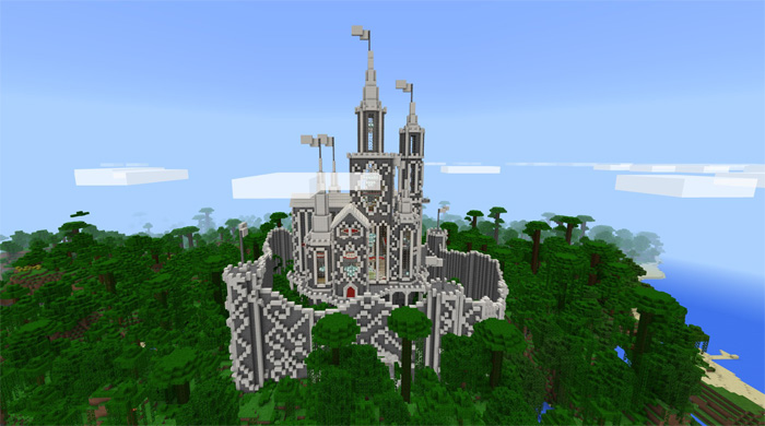 minecraft castle maps pe