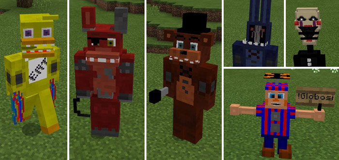 Five Nights At Freddy S Addon Minecraft Pe Mods Addons