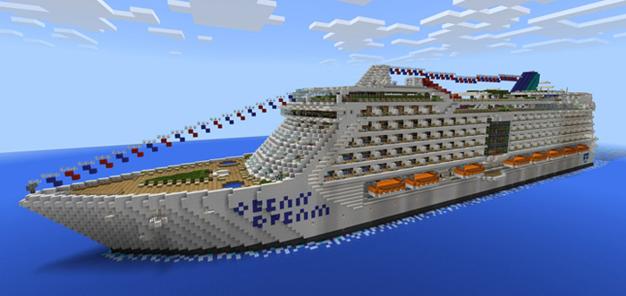 Ocean Dream Cruise Ship Creation Minecraft Pe Maps