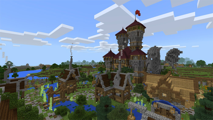 Trg Village Creation Minecraft Pe Maps