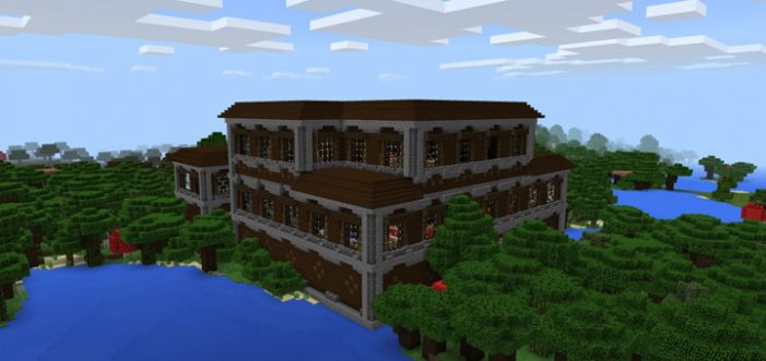 518068014 Woodland Mansion Next To Spawn Minecraft Pe Seeds